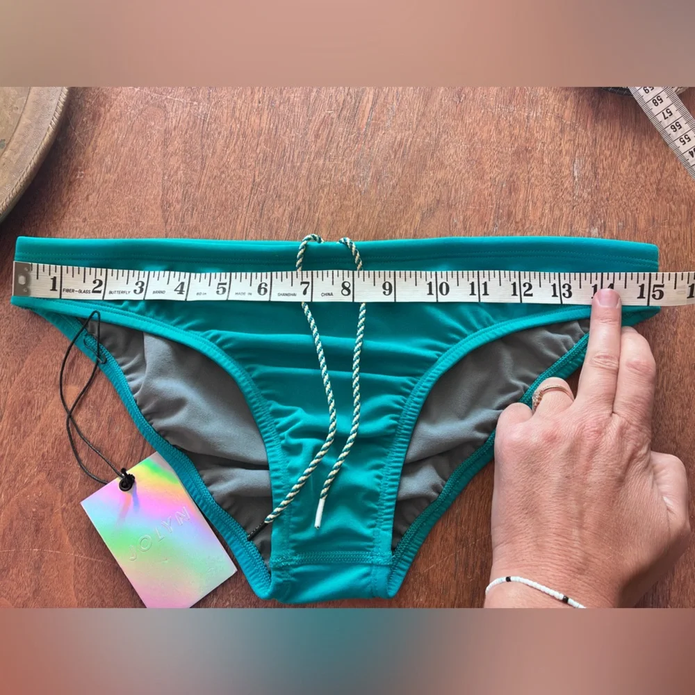Jolyn Clothing Turquoise Bikini Bottoms